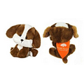 6" Bell WB Dog with bandana and one color imprint